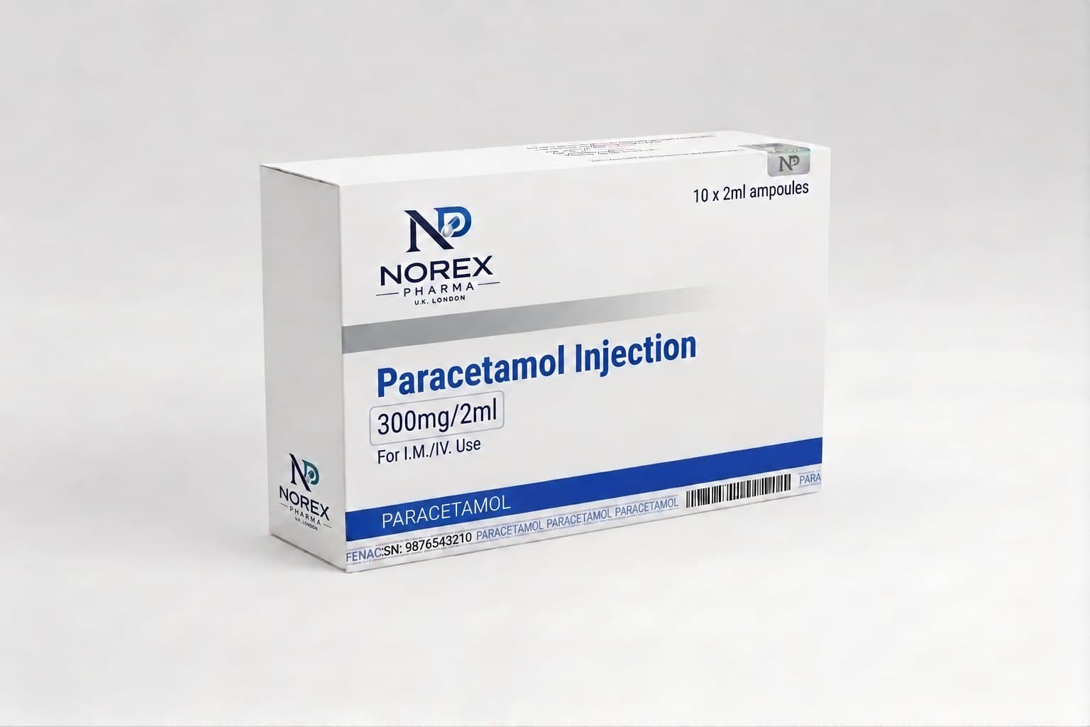 Paracetamol Injection pack
